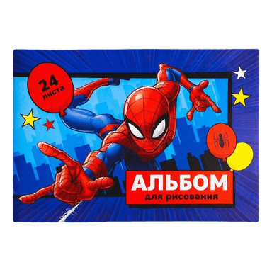 Альбом для рисования А4, 24 листа "Spider-man/Человек-паук"