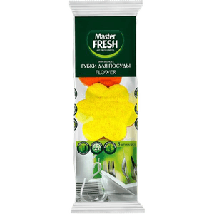 Губки для посуды Master FRESH FLOWER (3 шт.упак)