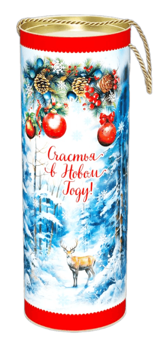 Туба картонная НГ 1,5 кг Мечта, для конфет, H345