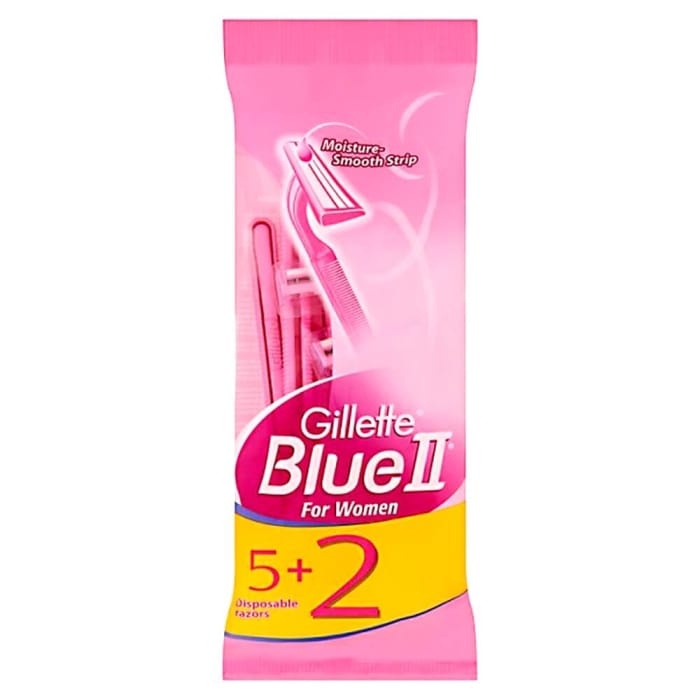 Станок бритвенный женский "Gillette" BlueII 5 шт + 2 шт Станок бритвенный женский "Gillette" BlueII 5 шт + 2 шт