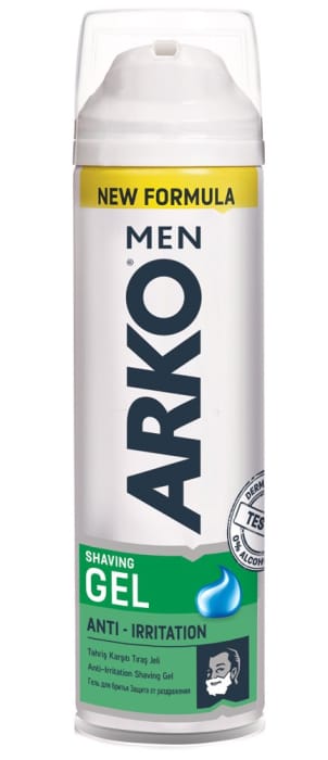Гель для бритья 200 мл "Arko", Anti-Irritation Гель для бритья 200 мл "Arko", Anti-Irritation