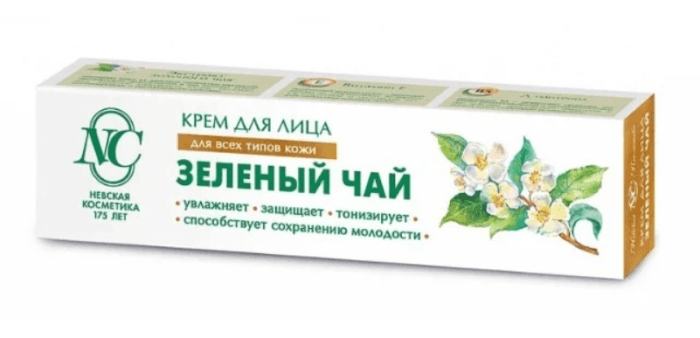 Крем для лица 40 мл "Зеленый чай" защитный НК Крем для лица 40 мл "Зеленый чай" защитный НК